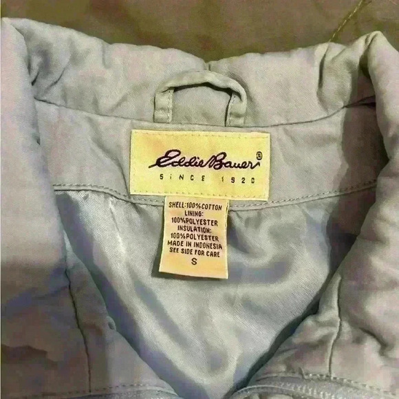 Eddie Bauer ladies light blue zipper vest size small - Picture 2 of 5